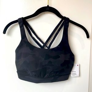 Lululemon Camo Energy Bra Size 6 NWT